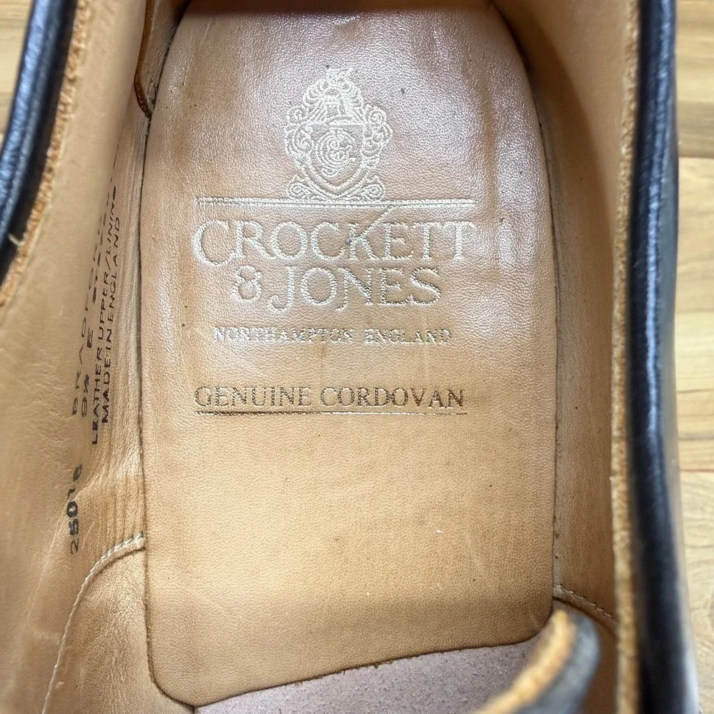 Crockett & Jones Bradford Genuine Cordovan US 10.5 E UK 9.5 E Men Cap Toe Oxford
